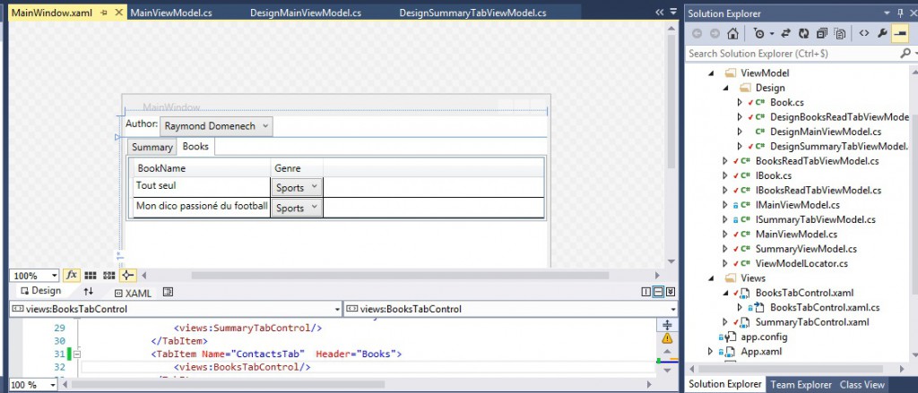 Visual Studio 2013 designer