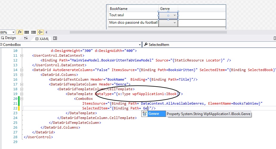 When the DataType is specified within DataTemplate, you can continue to use R# intelisense