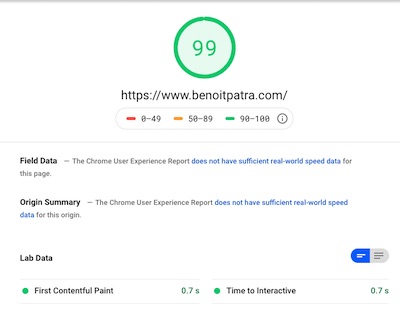 Hosting a pure static website under efficient solution for content distribution as provided by the combo Jekyll + Azure Static Web Apps will bring you massive performance improvements as shown in Google PageSpeedInsights runs.